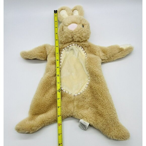Kellytoy Luxe Bunny Rabbit Plush Lovey Security Blanket Tan Crinkle Rattle - Picture 8 of 9